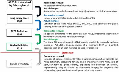 Usefulness and limitations of the acute respiratory distress syndrome definitions in non-intubated patients. A narrative review